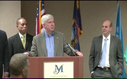 A congressional hearing for the Flint water crisis